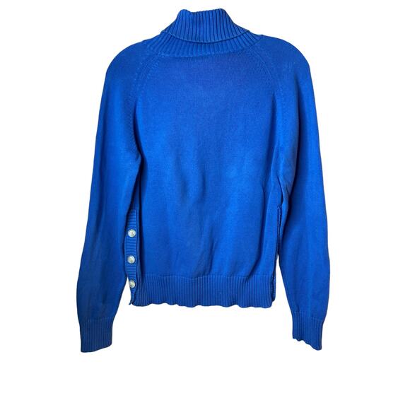 VIntage 90's Polo Jeans Co Ralph Lauren Blue American Flag Logo Pullover Sweater - Picture 6 of 9